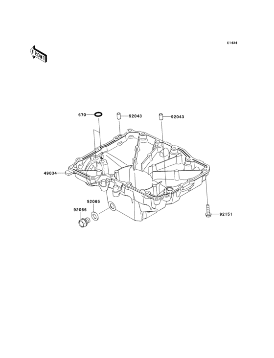 ZX1000 Маслянный поддон
