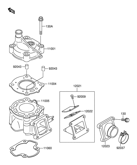 RM60 Головка блока цилиндров / цилиндр