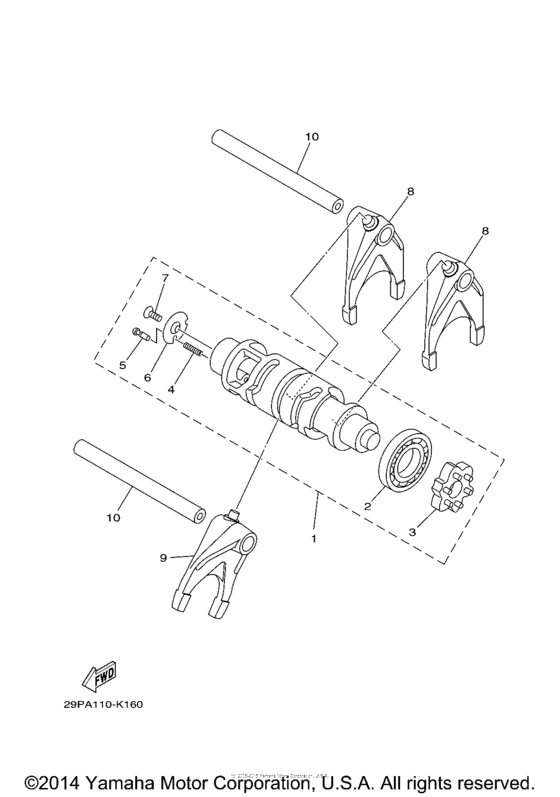 XV1900CU Копирный вал