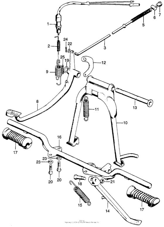 Cb100 main stand + step bar k2