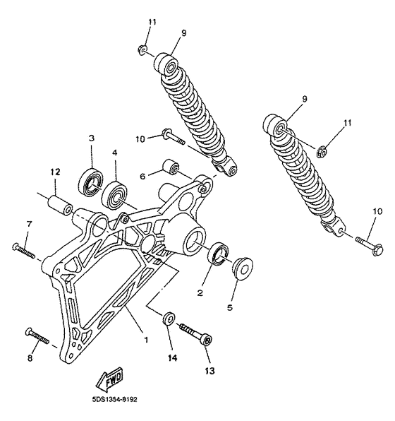Rear arm. suspension