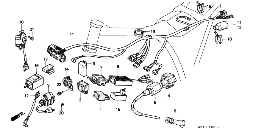 Wire harness/ ignition coil/c.d.i. unit