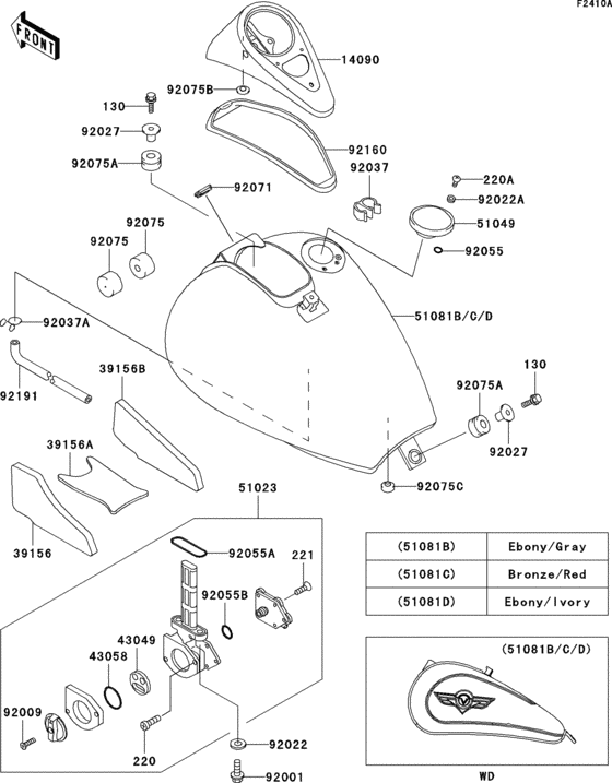 VN800 Fuel tank(1 / 2)(vn800-b4)