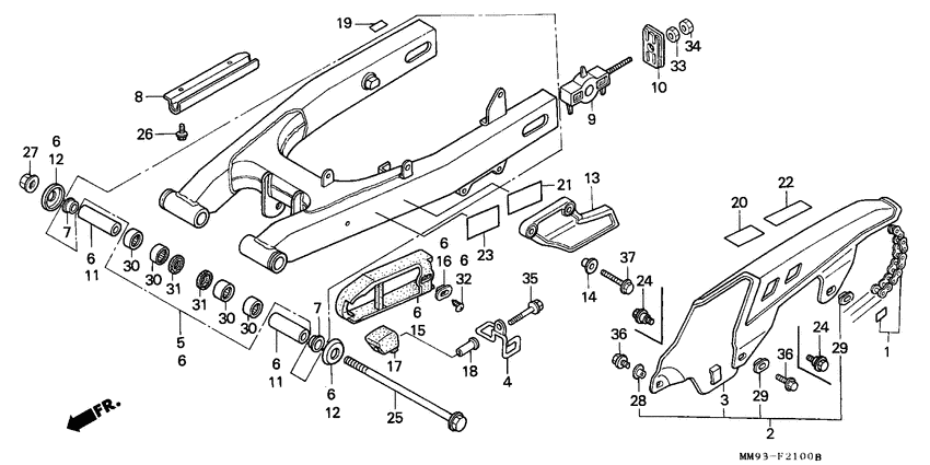 Rear fork