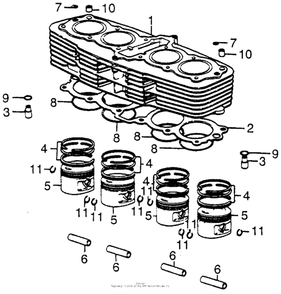 Cylinder + piston