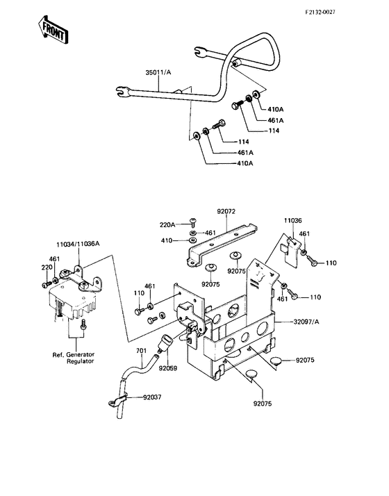 Battery case/electro bracket