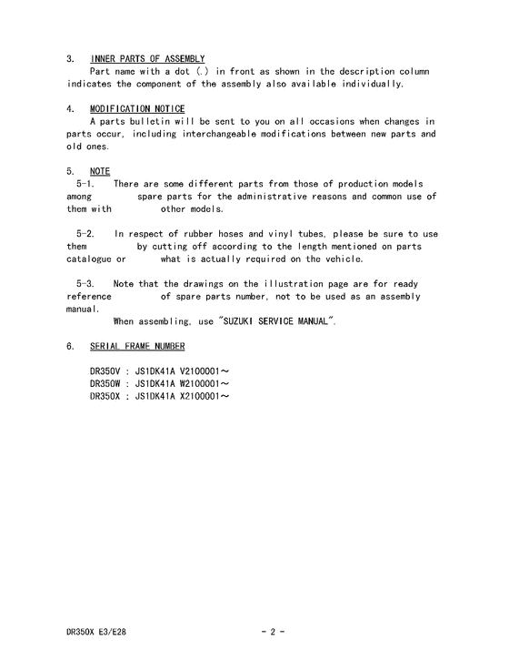 DR350 Catalog preface