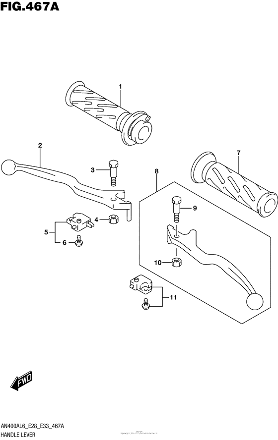 Handle Lever (An400Al6 E33)