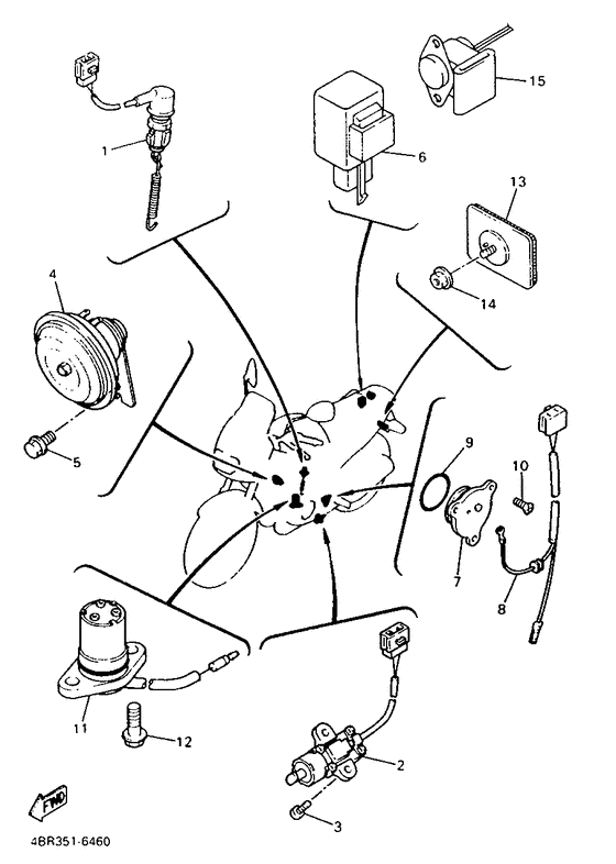 XJ600S Equipo electrico 2