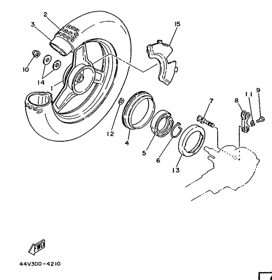 PW50 Переднее колесо