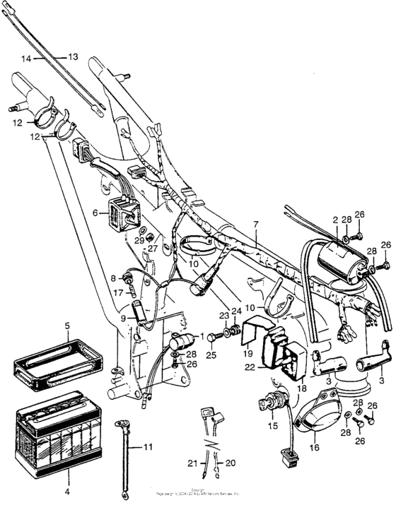 Cl175 wire harness + battery