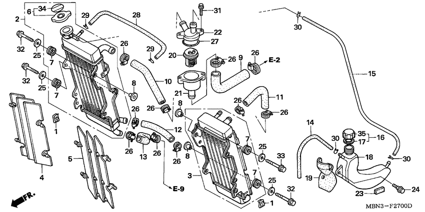 Radiator/thermostat
