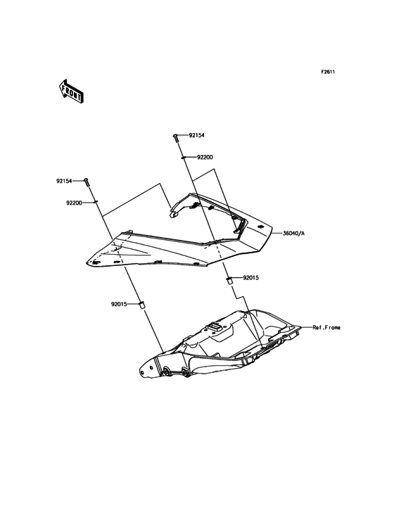 ZX1000 Боковые обтекатели