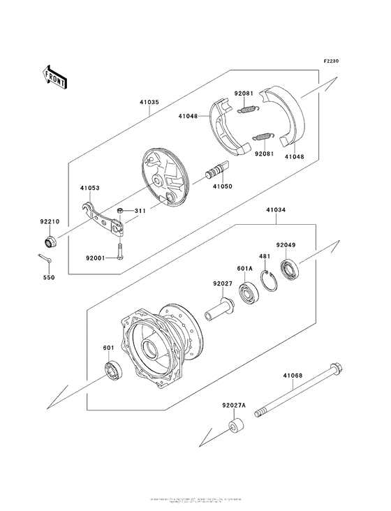  Переднее колесо