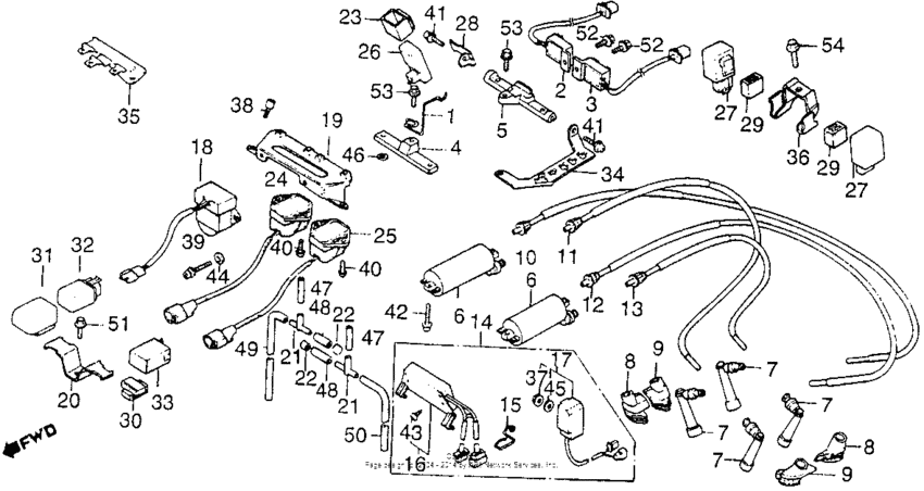 Gl1200l ignition coil + rectifier + sensor 85