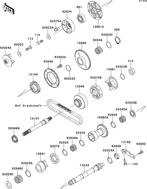 ZX1100 Валансирный вал