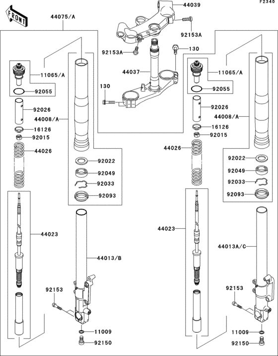 Front fork(b1/b2)