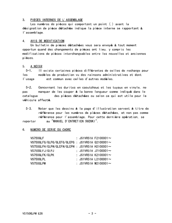 VS750 Catalog preface