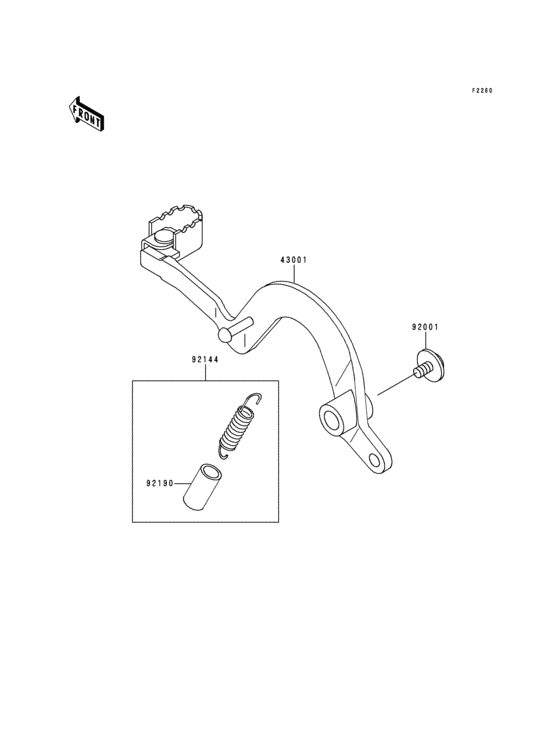  Педаль тормоза