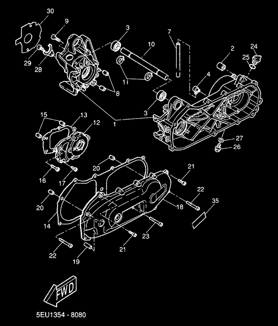 YH50 Картер двигателя