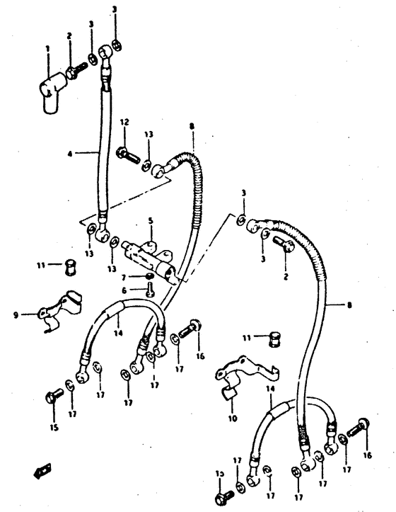 Front grake hose