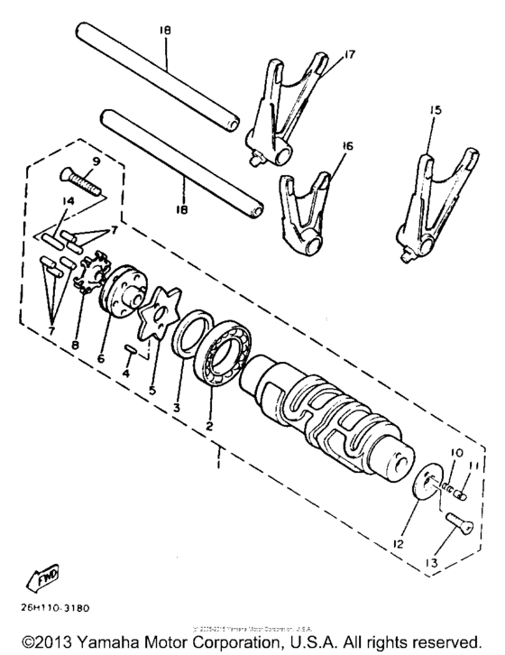 XVZ12DL Копирный вал