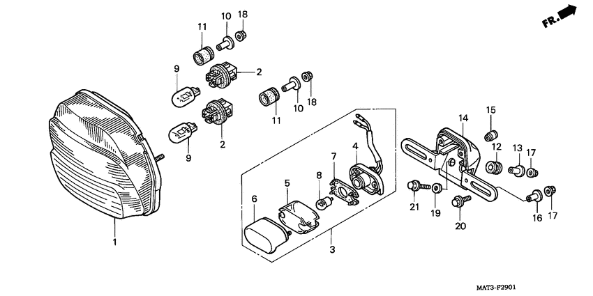 Taillight unit ass`y