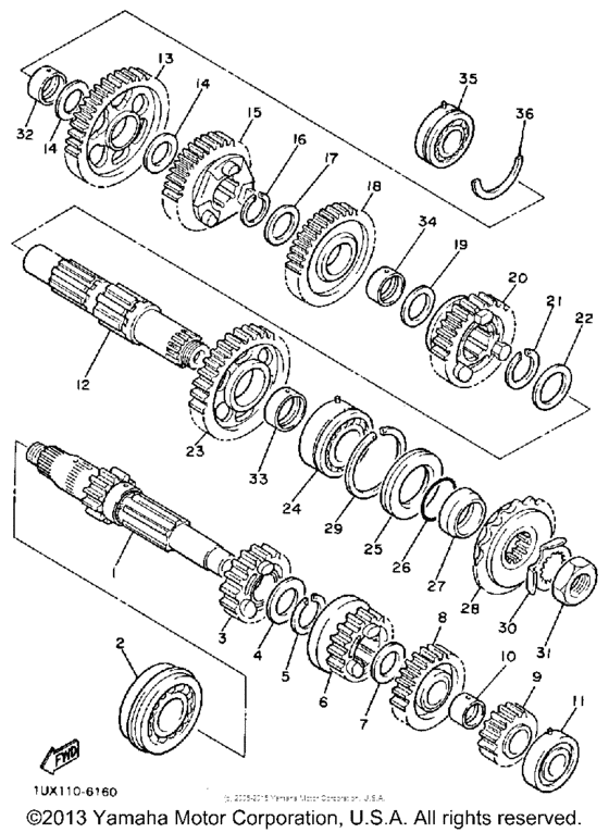 FJ1200T Трансмиссия