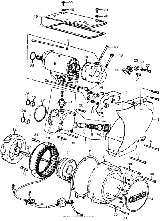Alternator + oil pump
