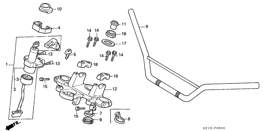 Handle pipe/top bridge