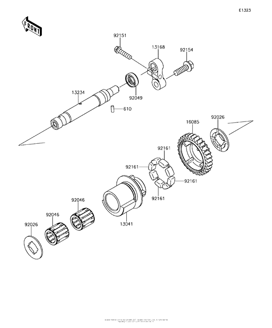ZX1000 Валансирный вал