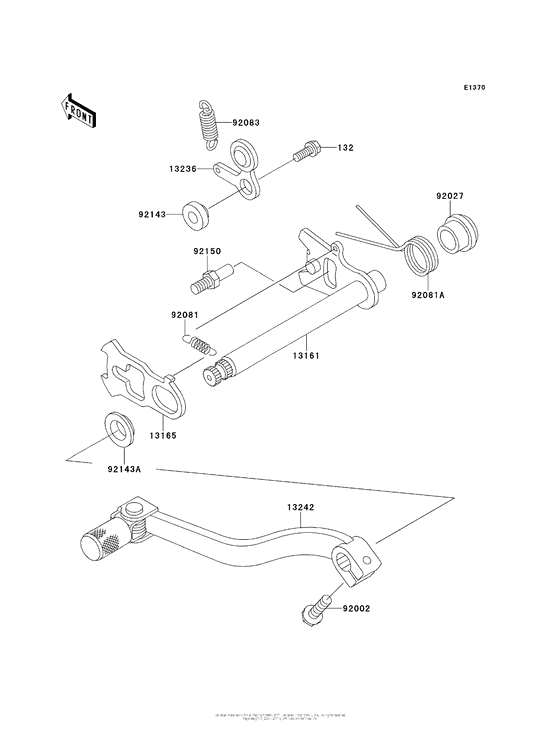 KX100 Механизм переключения передач