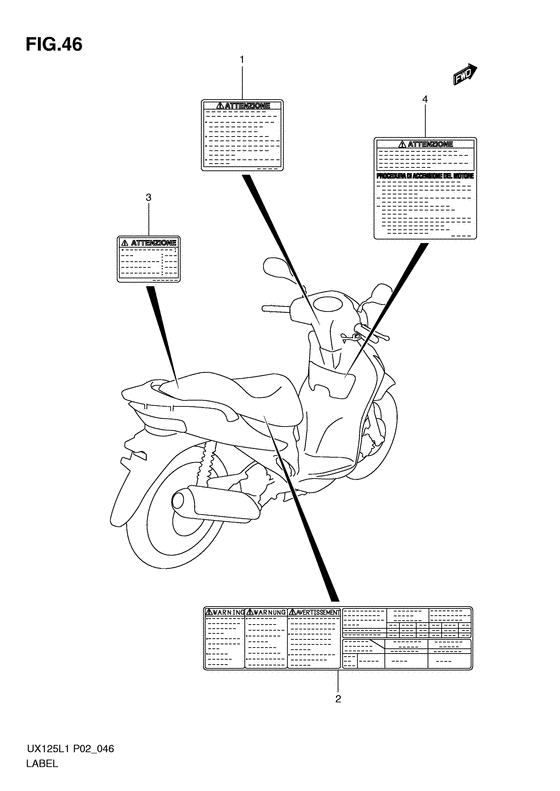 Label parking brake