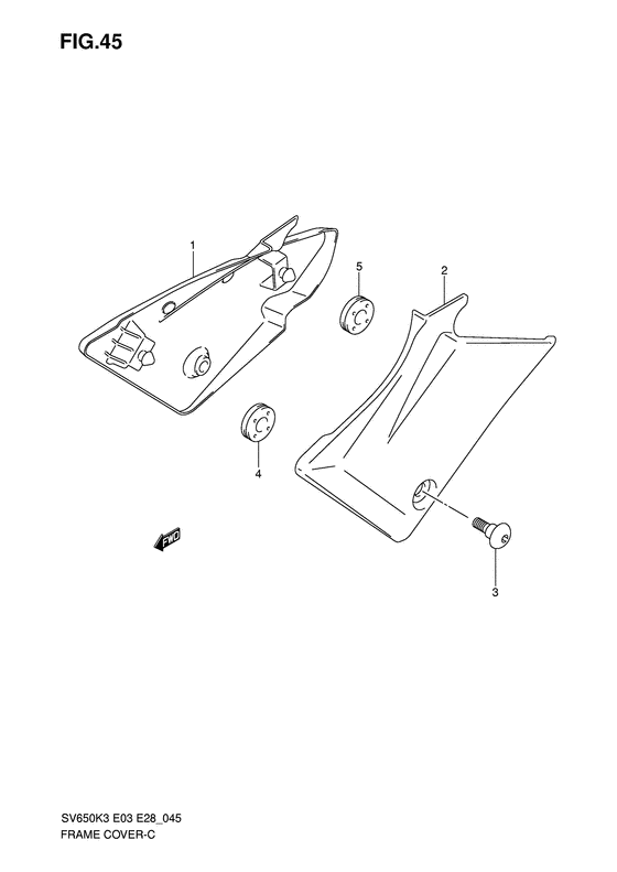 SV650 Обтекатель задний