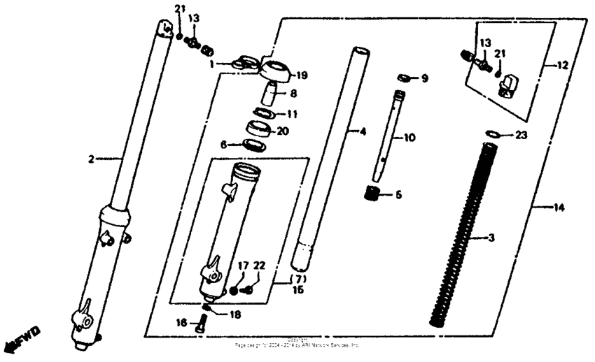 Front shock absorber 82-83