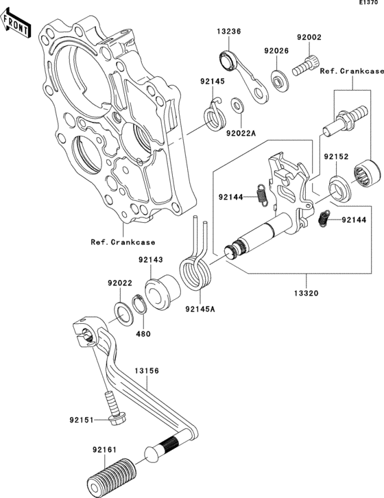 EX650 Механизм переключения передач