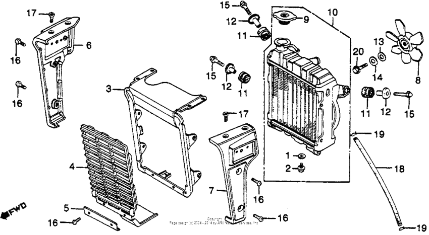 Radiator + cooling fan