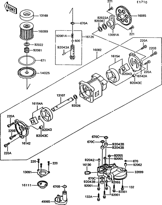ZG1000 Oil pump / oil filter(1 / 2)