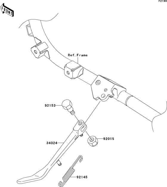 VN1700 Подножка