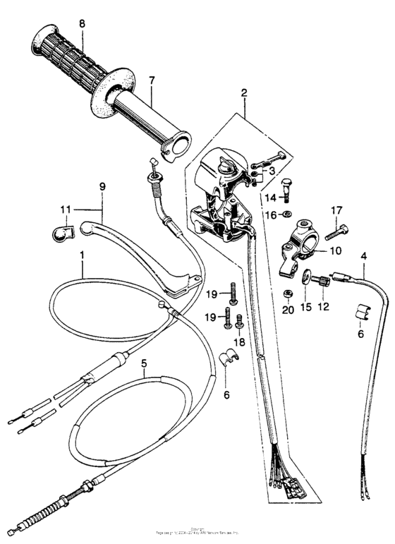 Right handle switch + cable i