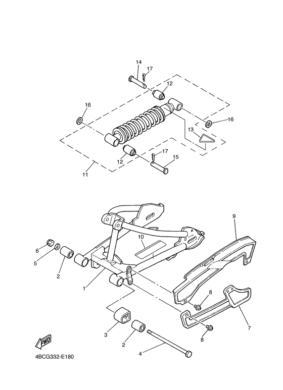 Hinterradschwinge&aufhaengung