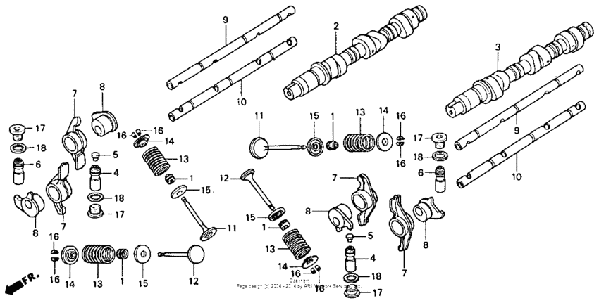 GL1500I Клапана
