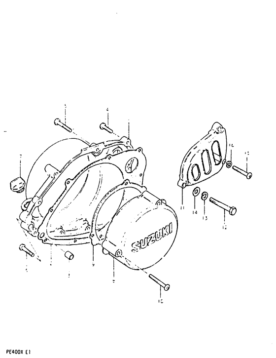 Crankcase cover ass`y  (v