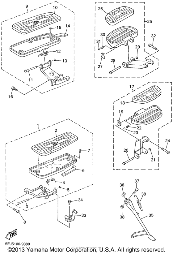 XVZ13LTL Подножки