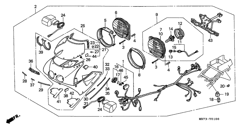 Headlight set