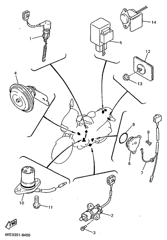 XJ600N Электрика 2