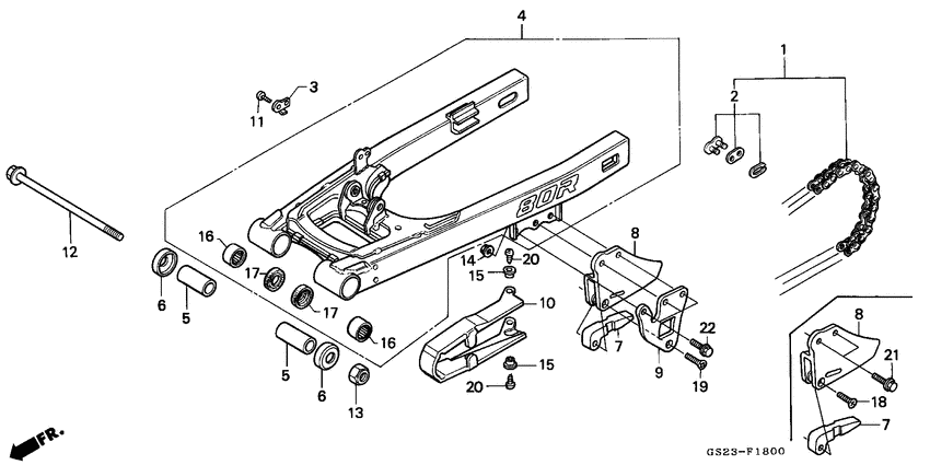 Swingarm/drive chain