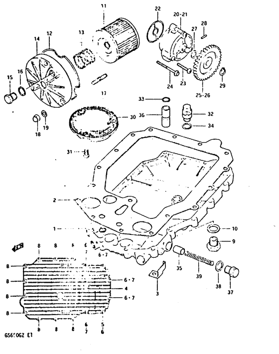 Oil pump-oil filter