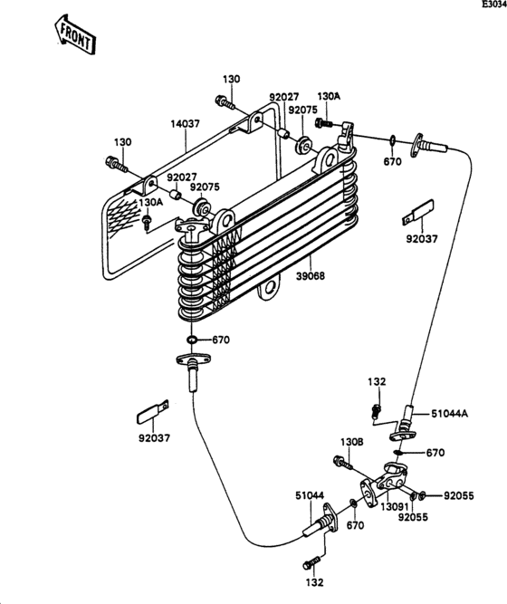 ZX750 Масляный картер