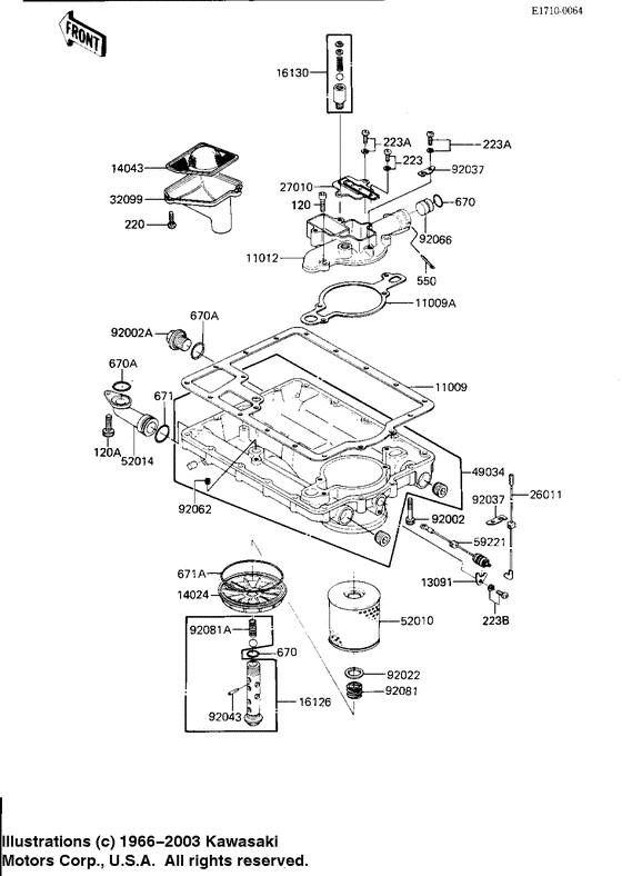 Oil pan/oil filter